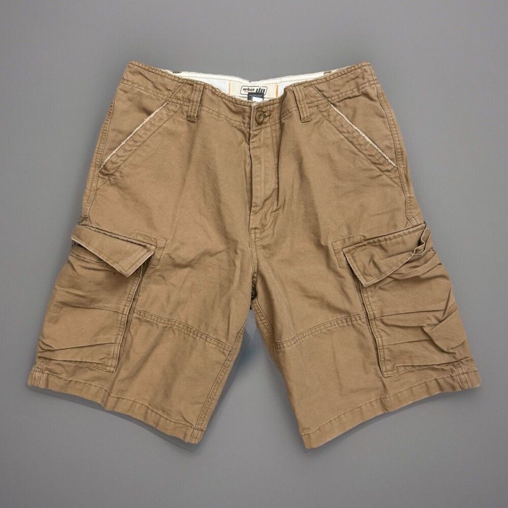 Urban Up Pipeline Cargo Shorts Regular Brown Men’s Size 32 Heavy Cotton